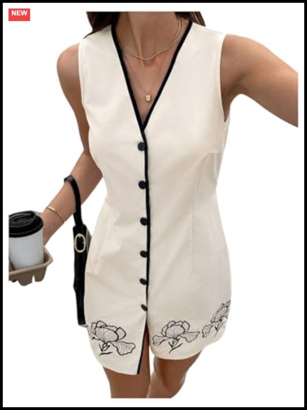 Boho Floral V Neck Mini Dress Tie Back Belted Tank Sleeveless Summer